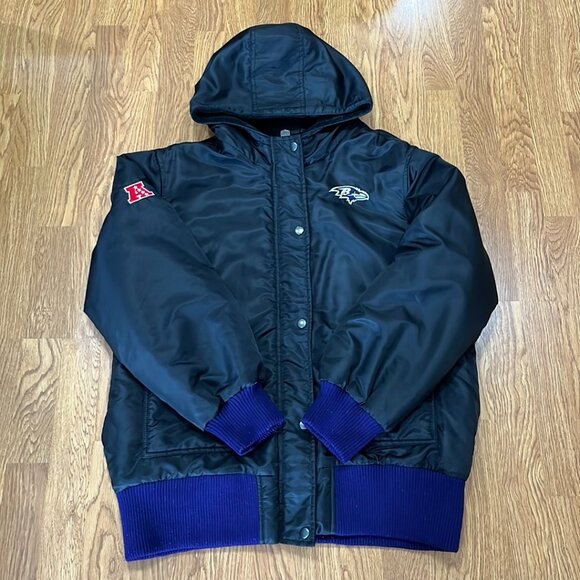 Baltimore Ravens NFL‎ Pro Line Black Satin Jacket - Picture 4 of 12